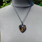 10 gr Heart Pendant Indonesian Blue Amber for Healing 25A353
