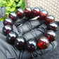 34 gram 14 Beads Mala Bracelet Indonesian Cherry Red Amber 16 mm for Healing A14G267