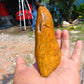 120 gram Polished Indonesia Yellow Aromatic Amber for Healing AY26M136