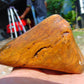 120 gram Polished Indonesia Yellow Aromatic Amber for Healing AY26M136