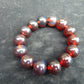 34 gram 14 Beads Mala Bracelet Indonesian Bluish Red Amber 16 mm for Healing A14G248