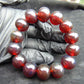 35 gram 14 Beads Mala Bracelet Indonesian Red Amber 16 mm for Healing A14G262