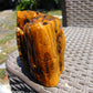 402 gram Polished Indonesia Yellow Fragrance Amber for Healing K824