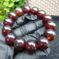 35 gram 14 Beads Mala Bracelet Indonesian Red Amber 16 mm for Healing A14G262