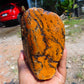 873 gram Polished Indonesia Yellow Aromatic Amber for Healing AYM118