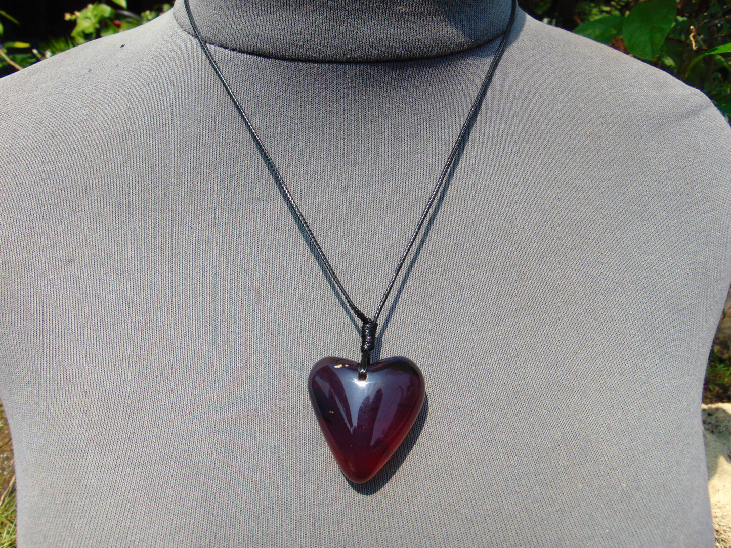 10 gr Heart Pendant Indonesian Blue Amber for Healing 25A350