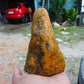 256 gram Polished Indonesia Yellow Aromatic Amber for Healing AY26M131