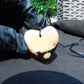 12 gr Heart Pendant Indonesian white Amber for Healing 25A243