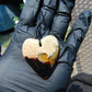 12 gr Heart Pendant Indonesian white Amber for Healing 25A243
