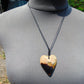 12 gr Heart Pendant Indonesian white Amber for Healing 25A243