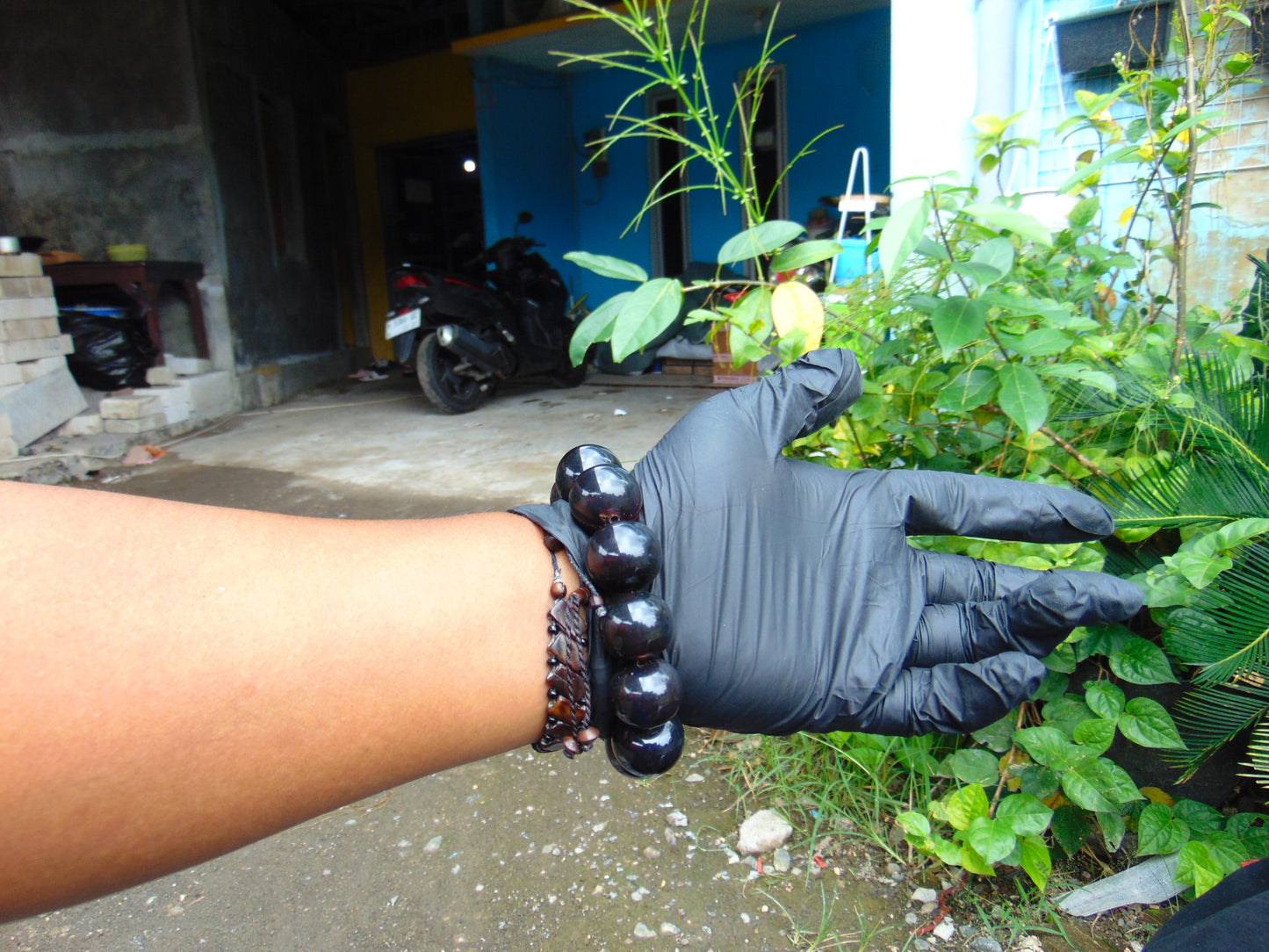 57 gram Beads Mala Bracelet Indonesian Cherry Red Amber for Healing BB8