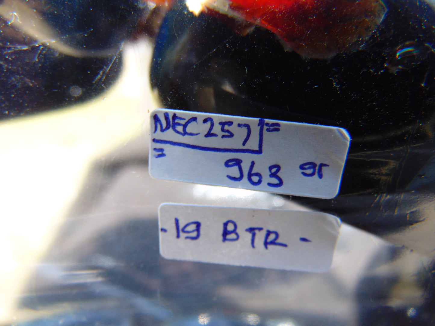 936 gr Big beads Necklace Indonesian Black blue Amber for Healing NEC257