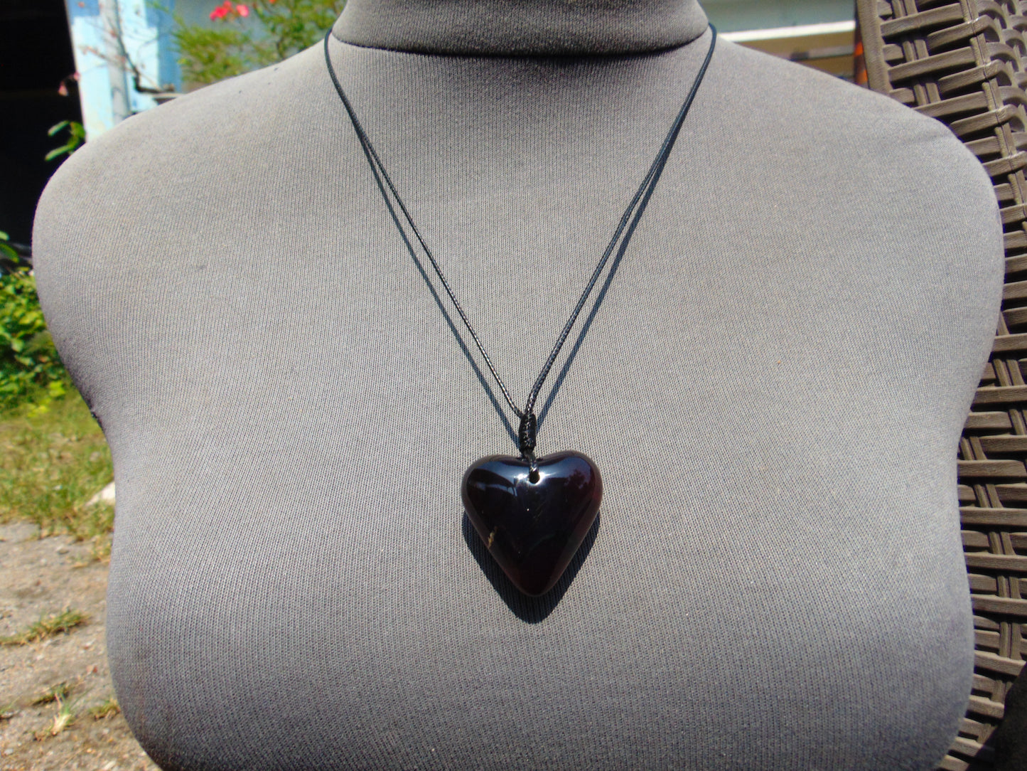 9 gr Heart Pendant Indonesian Blue Amber for Healing 25A359