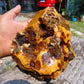 816 gram Polished Indonesia Yellow Aromatic Amber for Healing AY26M145