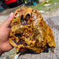 816 gram Polished Indonesia Yellow Aromatic Amber for Healing AY26M145
