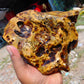 816 gram Polished Indonesia Yellow Aromatic Amber for Healing AY26M145