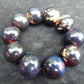 91 gram 10 Beads Mala Bracelet Indonesian Dark Amber 25 mm for Healing A10G238