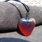 7 gr Heart Pendant Indonesian Blue Amber for Healing 25A347