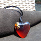 7 gr Heart Pendant Indonesian Blue Amber for Healing 25A347