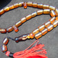 84 gr Komboloi Tasbih Rosary 33+2 Beads 16x17 mm Indonesian Yellow Bluish Amber for Healing TB67