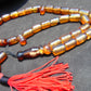 84 gr Komboloi Tasbih Rosary 33+2 Beads 16x17 mm Indonesian Yellow Bluish Amber for Healing TB67