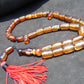 84 gr Komboloi Tasbih Rosary 33+2 Beads 16x17 mm Indonesian Yellow Bluish Amber for Healing TB67