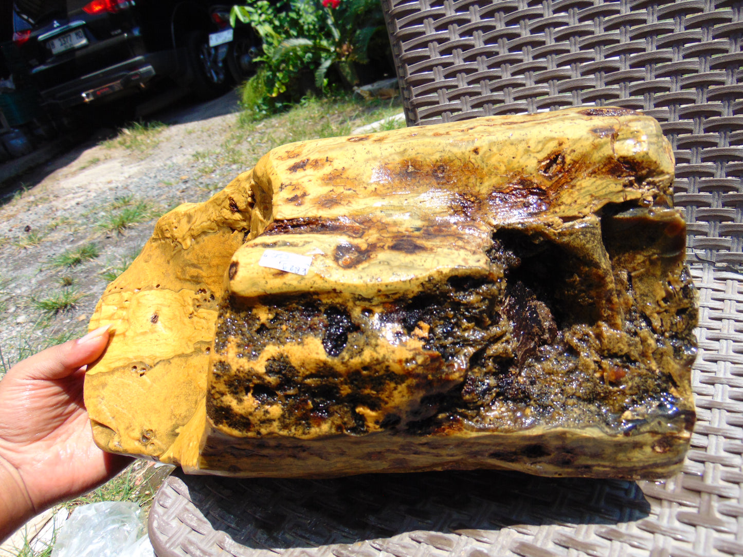5242 gram Indonesia Yellow Aromatic Perfumed Amber for Healing K829