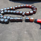 142 gr Komboloi Tasbih Rosary 33+2 Beads 15x16 mm Indonesian Dark Red Amber for Healing TB66