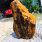 475 gram Polished Indonesia Yellow Aromatic Amber for Healing AY26M126