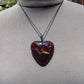 23 gr Heart Pendant Indonesian Inclusion Amber for Healing 25A337