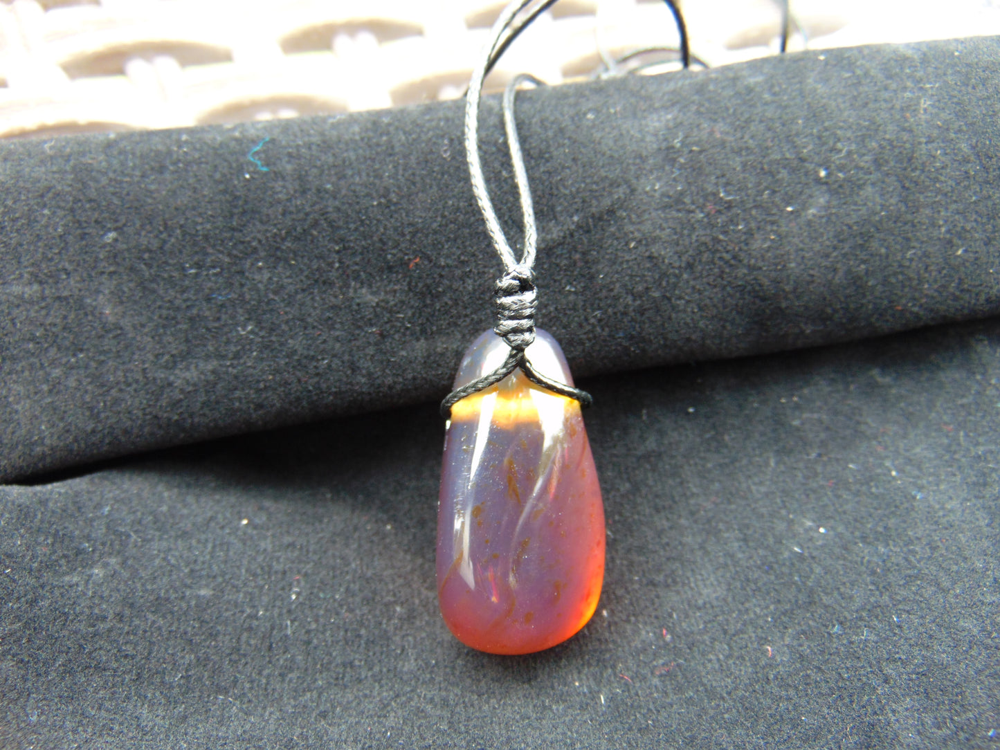 7 gr Pendant Indonesian Blue Amber for Healing 25Y331