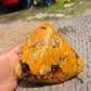 575 gram Polished Indonesia Yellow Aromatic Amber for Healing AY26M116