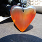 15 gr Heart Pendant Indonesian Blue Amber for Healing 25A233