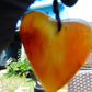 15 gr Heart Pendant Indonesian Blue Amber for Healing 25A233
