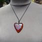 15 gr Heart Pendant Indonesian Blue Amber for Healing 25A233