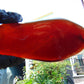 130 gram Slab polished Indonesian Cherry Red Amber for Healing ML80