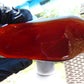 130 gram Slab polished Indonesian Cherry Red Amber for Healing ML80