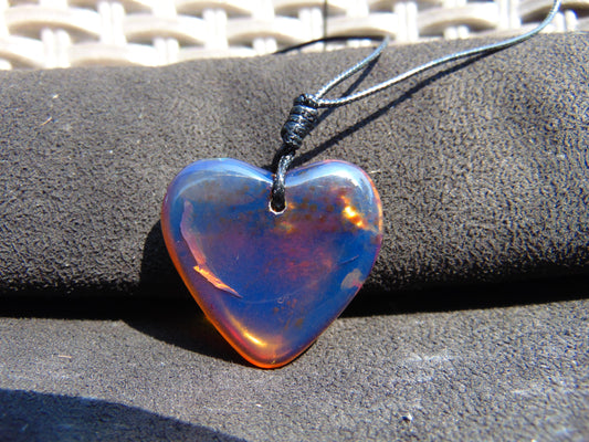 5 gr 35X34X8 mm  Pendant Indonesian  Blue Amber for Healing A1K70