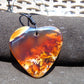 12 gr Heart Pendant Indonesian  Amber for Healing 25A224