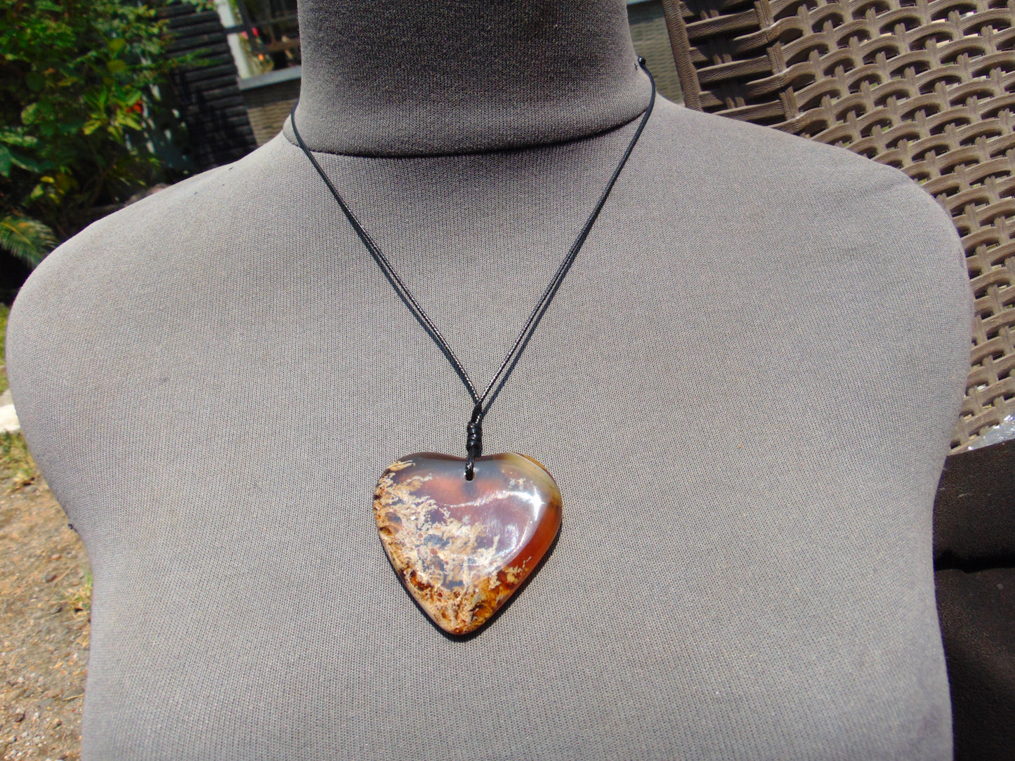 12 gr Heart Pendant Indonesian  Amber for Healing 25A224