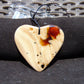 11 gr Heart Pendant Indonesian white Amber for Healing 25A223