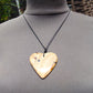 11 gr Heart Pendant Indonesian white Amber for Healing 25A223