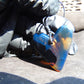 8 gr 36X30X9 mm  Pendant Indonesian  Blue Amber for Healing PBN691