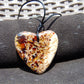 9 gr Heart Pendant Indonesian white Amber for Healing 25A225