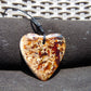9 gr Heart Pendant Indonesian white Amber for Healing 25A225