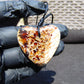 9 gr Heart Pendant Indonesian white Amber for Healing 25A225