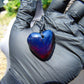 9 gr Heart Pendant Indonesian Blue Amber for Healing 25A345
