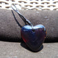 10 gr Heart Pendant Indonesian Black Blue Amber for Healing 25A341