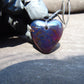 10 gr Heart Pendant Indonesian Black Blue Amber for Healing 25A341