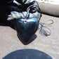 16 gr Heart Pendant Indonesian black Amber for Healing 25A338